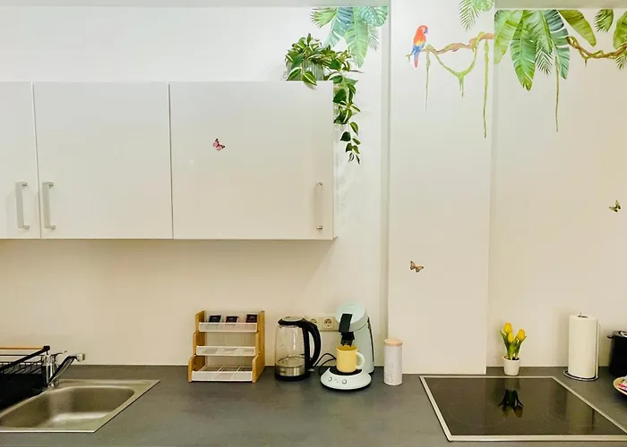 Fewozauber - Dom Oase, Zentrum, Terrasse, Business, Familie, Haustiere Apartamento